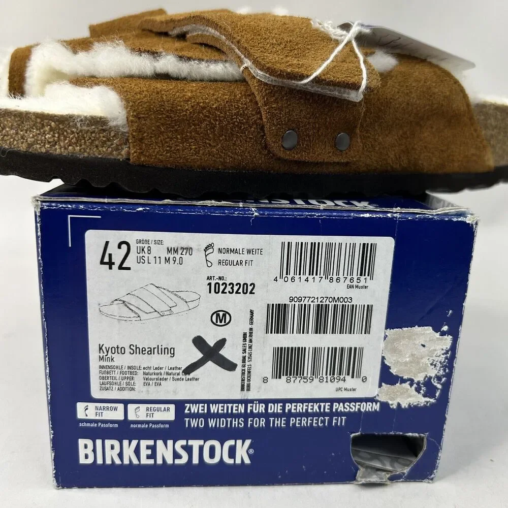 Birkenstock Kyoto Shearling “Mink Suede” 2024